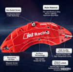 Mercedes C-Class Brake Caliper Cover, C260L/E300L/A200L/CLA220 Aluminum Alloy Brake Special Modified AMG Caliper Sleeve